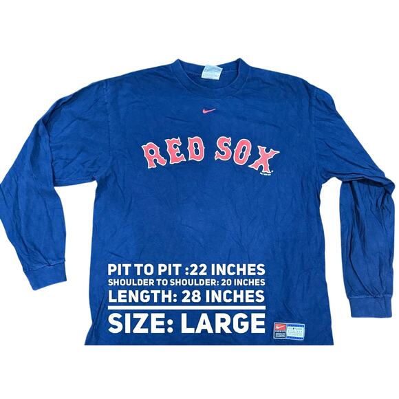 Vintage Tees - Nike MLB Red Sox Graphic Tee*SZ L - Picture 2 of 4